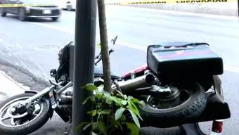 Foto: Motociclista Fallece al Impactar con Poste en la Alcaldía Gustavo A. Madero, CDMX