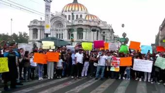 Foto: Pobladores de Oaxaca Bloquean Eje Central en CDMX, Exigen Ayuda Contra Incendios Forestales