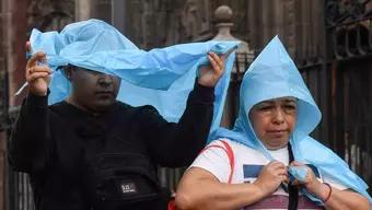 Foto: Reportan Lluvia en Zona Centro de Ciudad de México