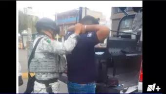 Elementos de la Guardia Nacional Detienen Injustificadamente a Inspector de Comercio en León