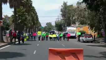 Manifestantes Protestan Frente a la Sedatu, en Coyoacán: Hay Cortes Viales